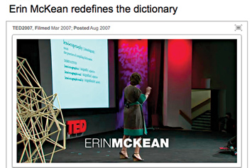 Erin McKean redefines the dictionary.