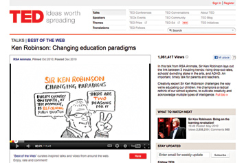 Ken Robinson: Changing education paradigms.