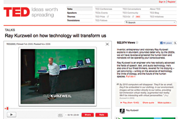 Ray Kurzweil on how technology will transform us.