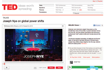 Joseph Nye: i cambiamenti di potere a livello globale.