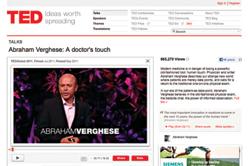 Abraham Verghese: A doctor's touch.