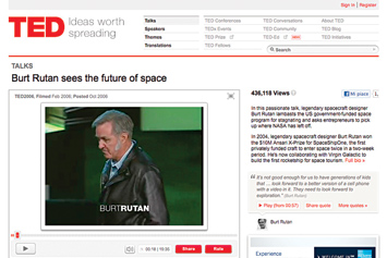 Burt Rutan sees the future of space.